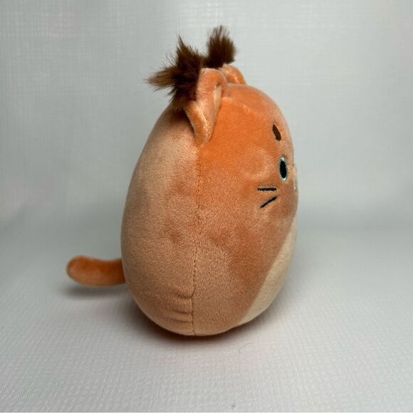 NWT Squishmallows 5” FERRAZ Orange Caracal Cat Brown Fluffy Pointed Ear Tips - Picture 2 of 4